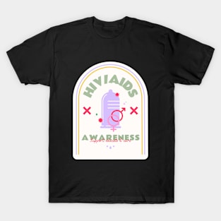 Hiv Aids Awareness Design T-Shirt